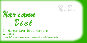 mariann diel business card